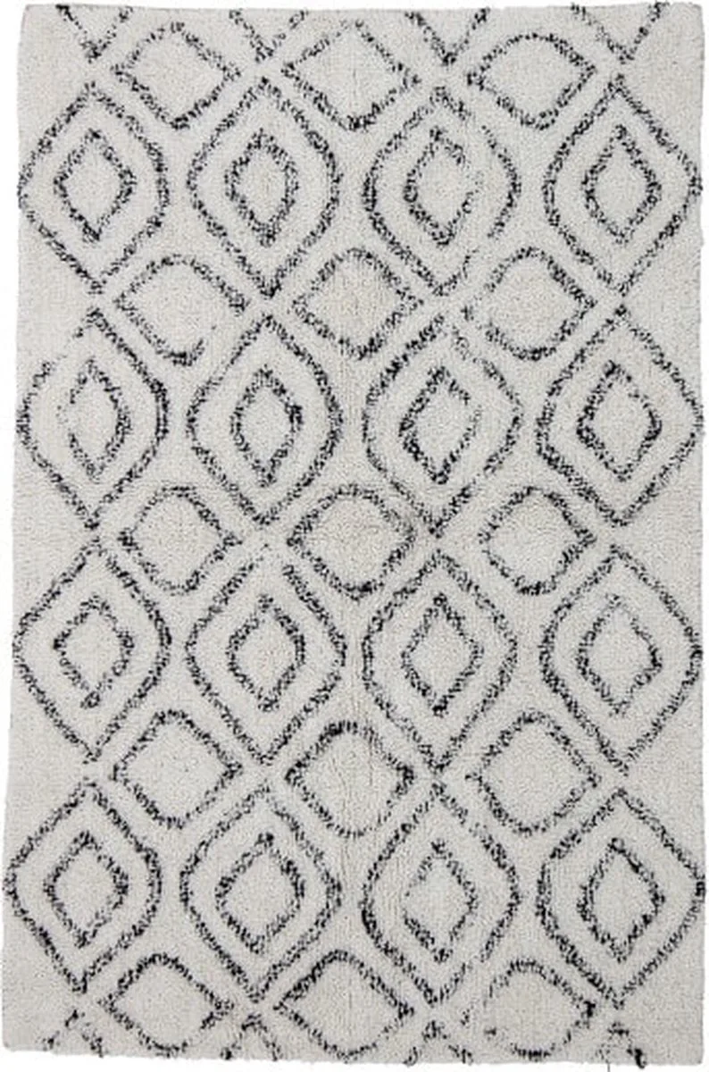 Katie Vloerkleed - Katoen by Bloomingville in Wit – product photo