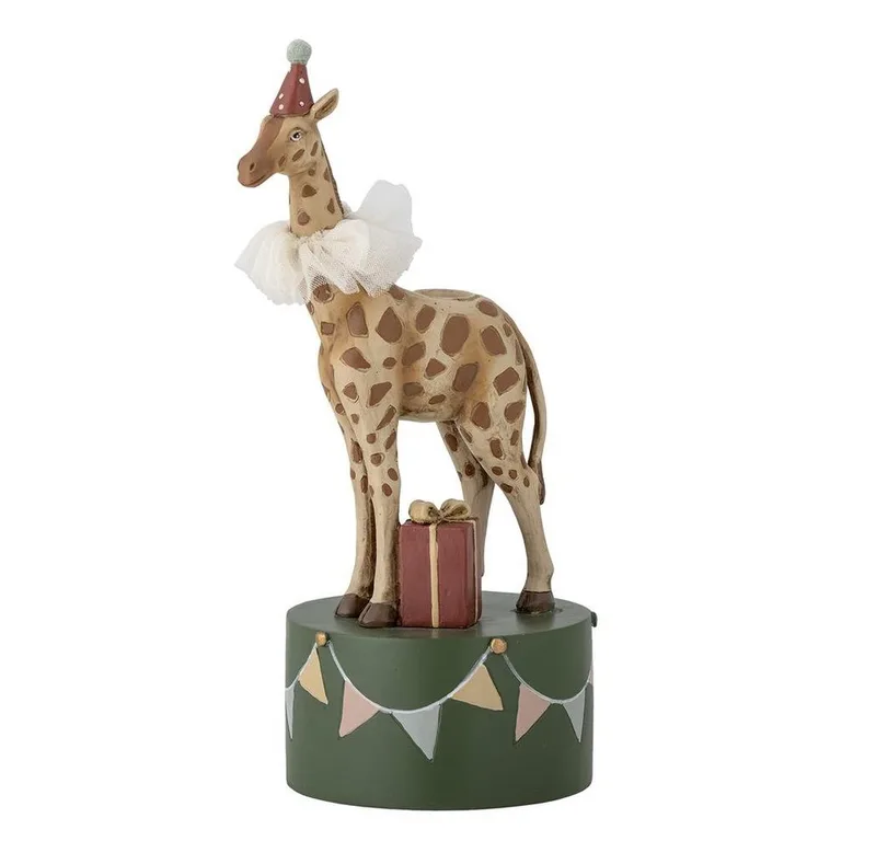 Kerzenständer Flor Zirkusgiraffe, 25cm Polyresin Kerzenhalter für Kindergeburtstag by Bloomingville in Braun – product photo