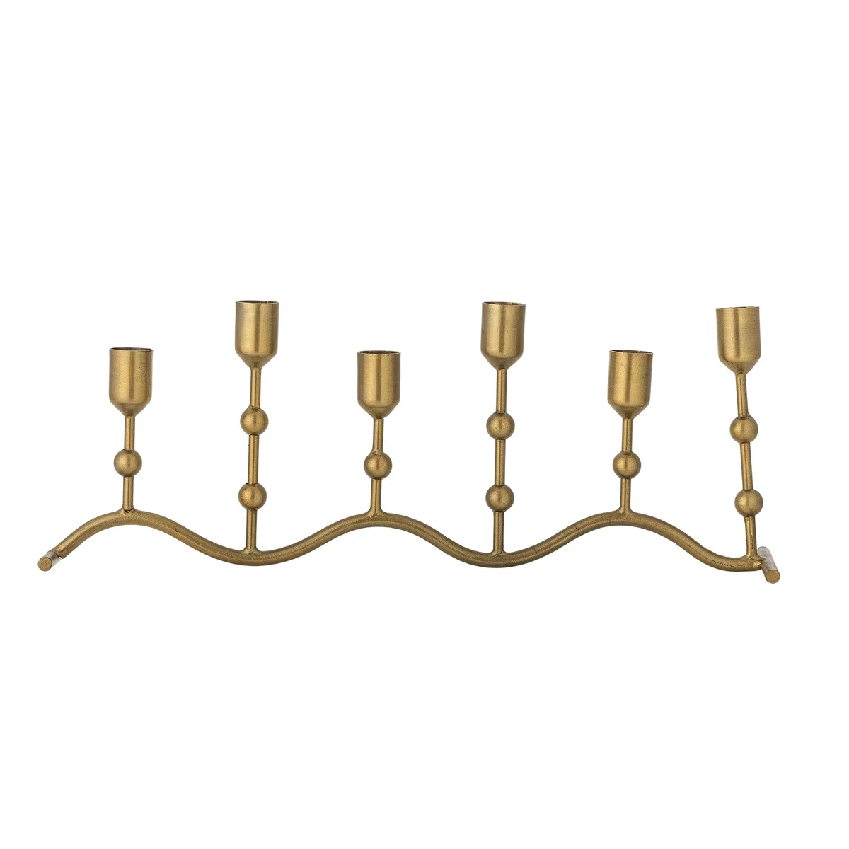 Kiri Lysestage, Brass, Metal, L40xH14,5xW10 cm van Bloomingville – productfoto