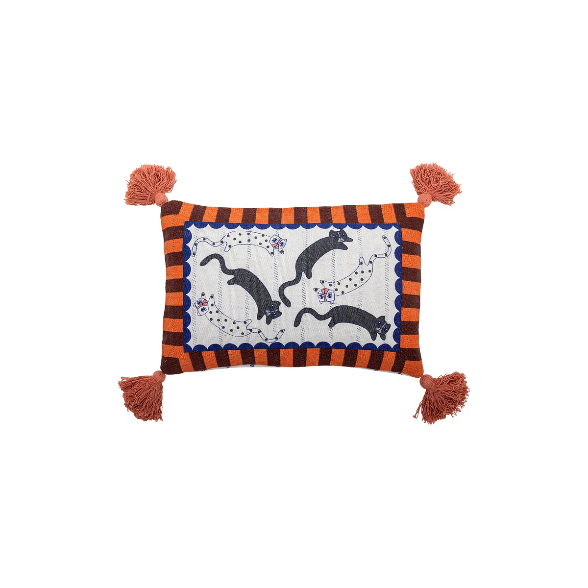 Kissen Missy - Bunt - Recycelte Mischfasern de Bloomingville – photo du produit