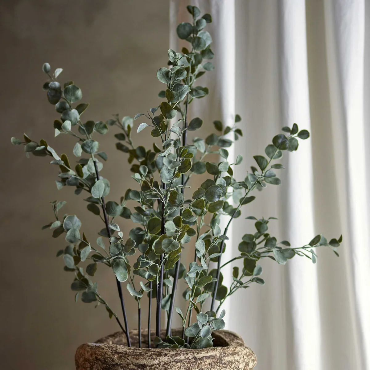 Kunstplant Eucalyptus Groen, Hoogte: 117 cm von Bloomingville – Produktfoto