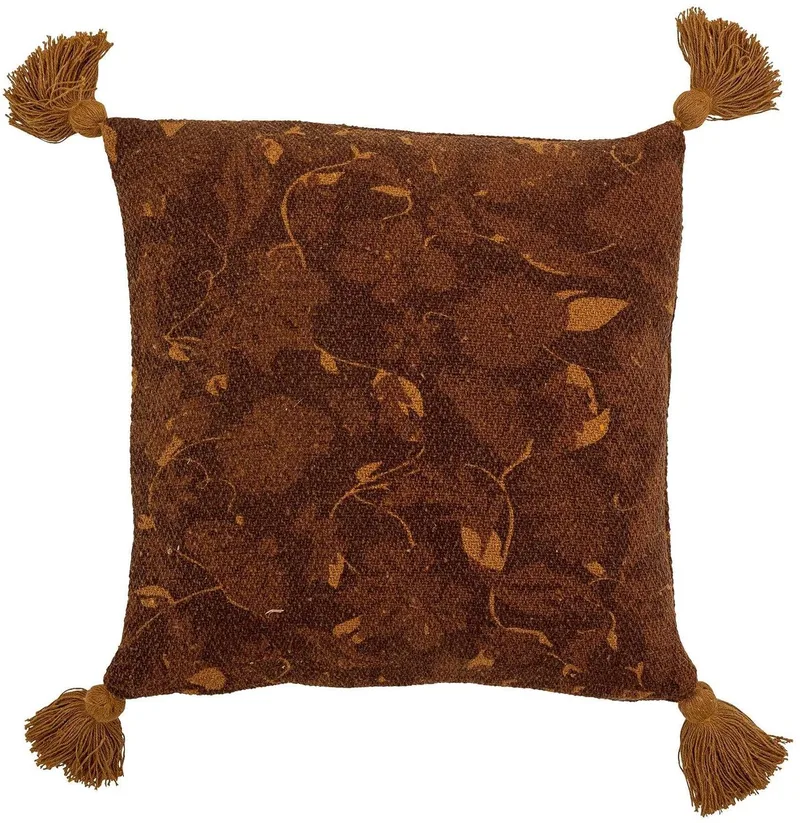 Kussen gerecycled katoen rood Ganja 45x45cm från Bloomingville i [gid://shopify/Metaobject/307232833871] – produktbild