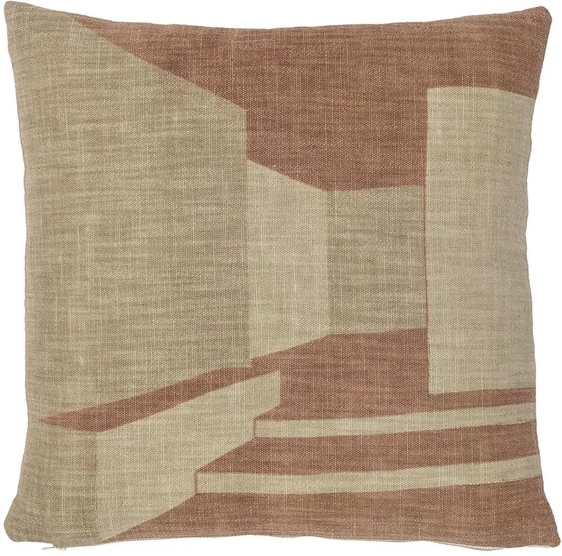 Kussen katoen bruin Eta 45x45cm by Bloomingville in [gid://shopify/Metaobject/307221758287] – product photo