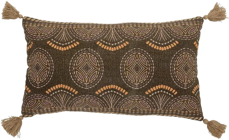 Kussen katoen bruin Nesma by Bloomingville in [gid://shopify/Metaobject/307221758287] – product photo