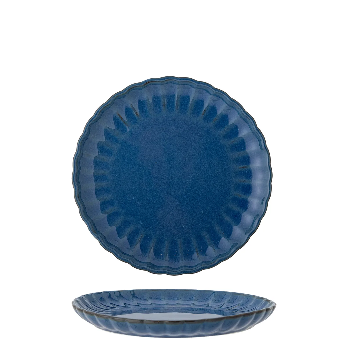 Latina Tallerken, Blå, Stentøj, D20xH2 cm van Bloomingville – productfoto