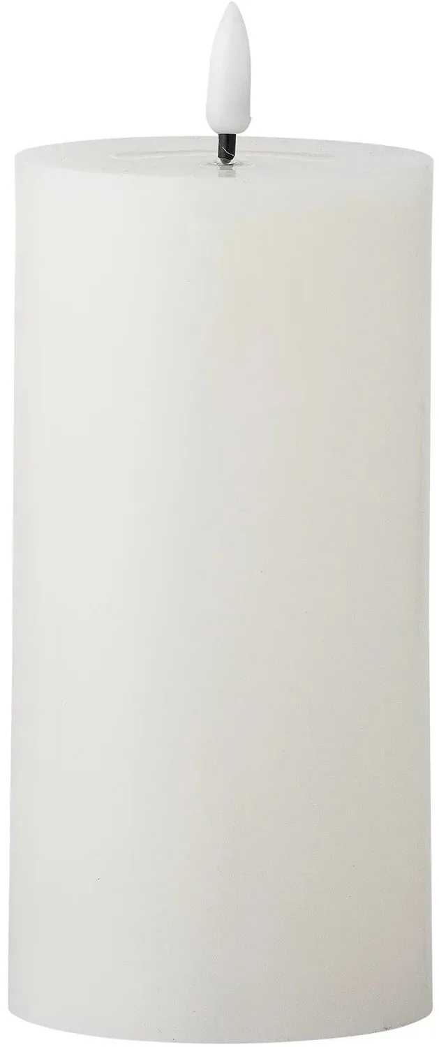 LED kaars wit Ponza Ø7,5×15 cm by Bloomingville – product photo