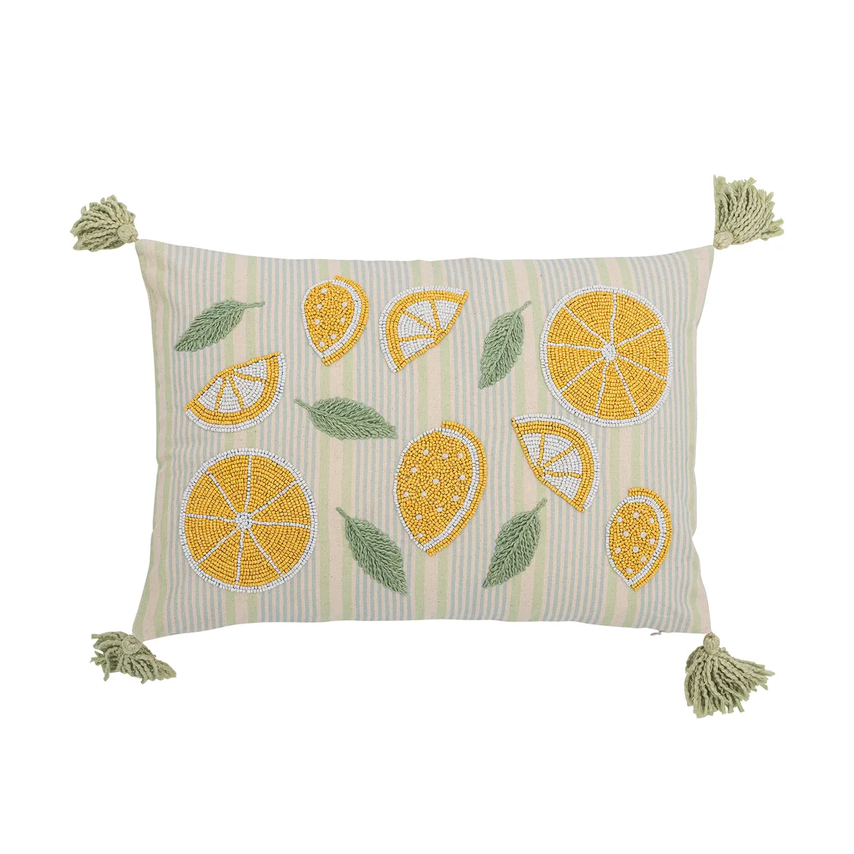 Lemon Pude, Gul, Bomuld, L50xW35 cm van Bloomingville – productfoto