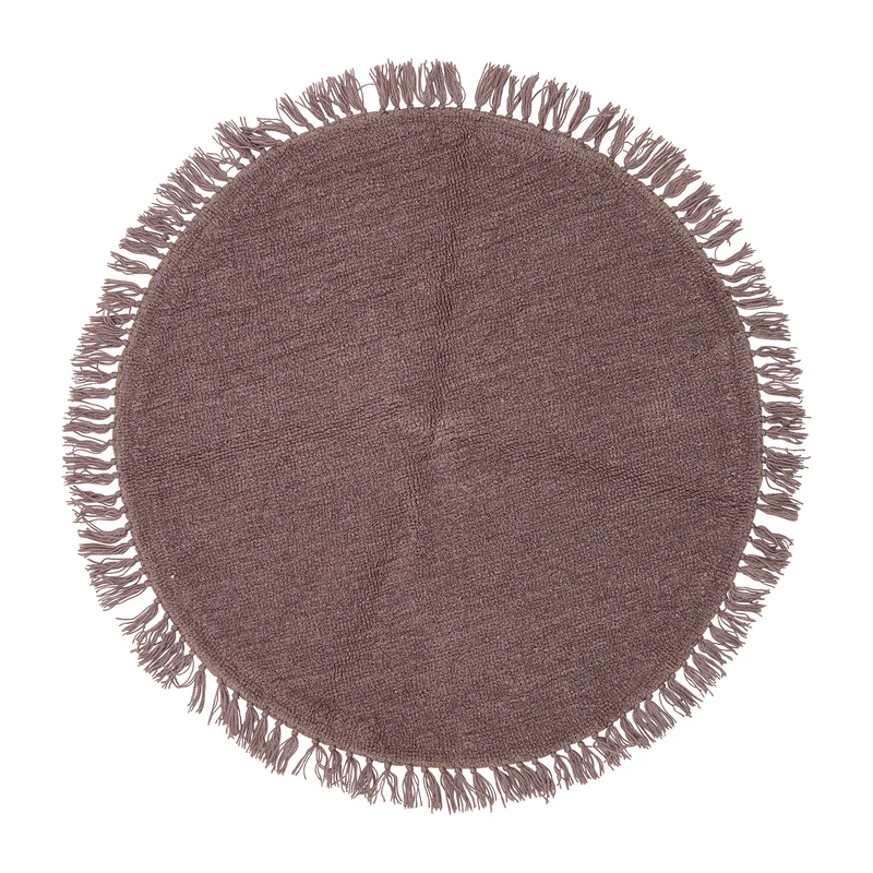 Lenea Teppich, Lila, Wolle, D110 cm van Bloomingville – productfoto
