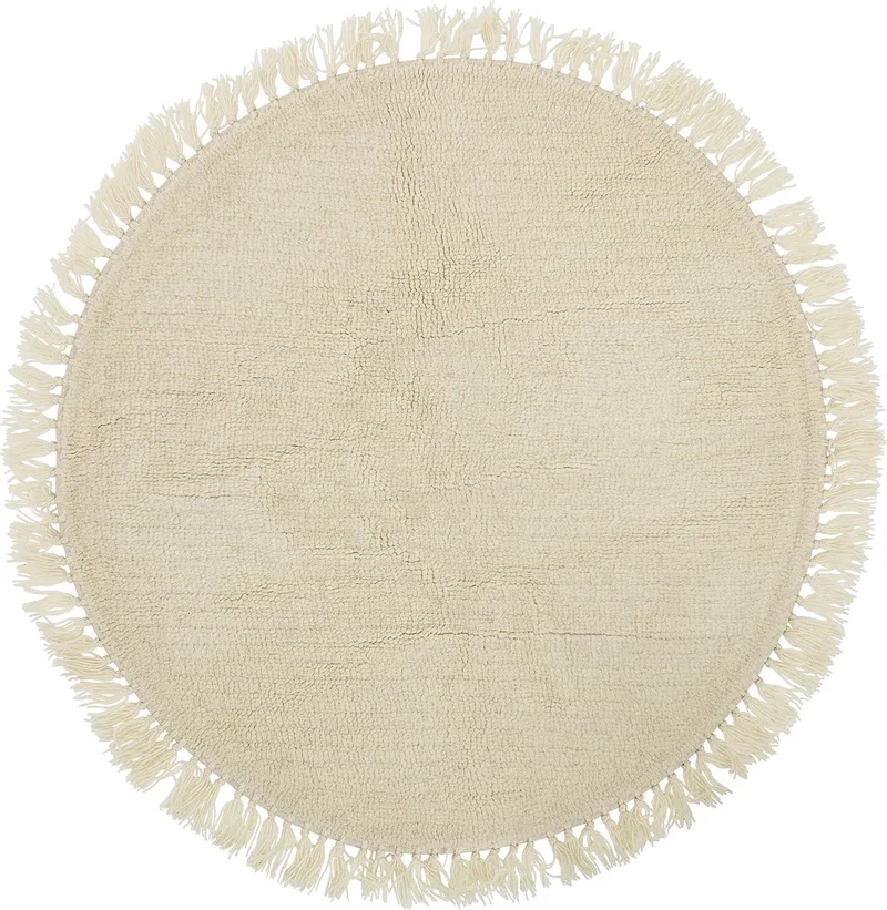 Lenea Vloerkleed - Beige - Wol by Bloomingville in Natural – product photo
