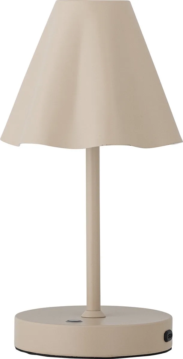 Lianna Draagbare Lamp - Oplaadbaar - Beige - Metaal de Bloomingville en Natuur – photo du produit