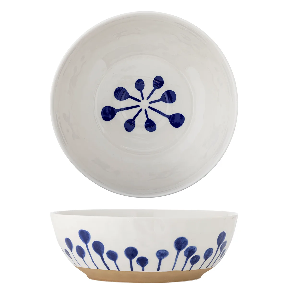 Linora Skål, Blå, Stentøj, D28xH9 cm von Bloomingville – Produktfoto