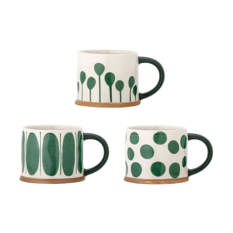 Linora Tasse 45 cl 3er-Pack Grün de Bloomingville – photo du produit