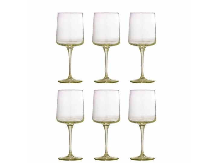 Luciana wijnglazen groen set van 6 stuks de Bloomingville – photo du produit