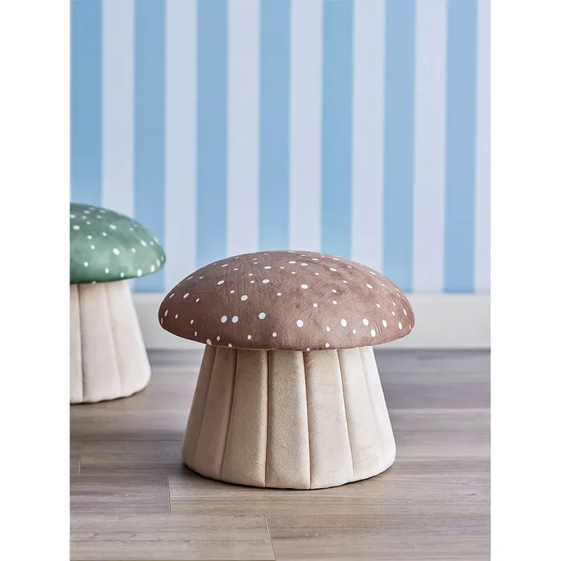 Lue Sitzpouf Ø37x30 cm Braun von Bloomingville – Produktfoto 2 von 2