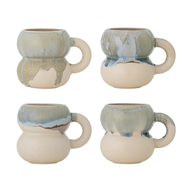 Luna Tasse 4-teilig Blau von Bloomingville – Produktfoto