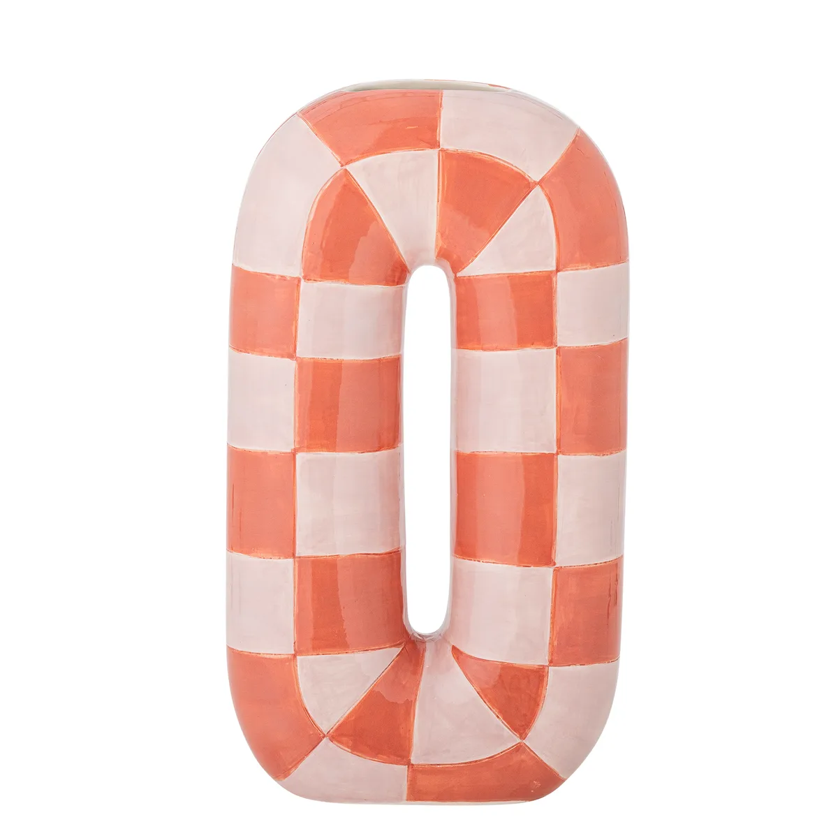 Mae Vase, Orange, Keramik, L18,5xH32xW8,5 cm de Bloomingville – photo du produit