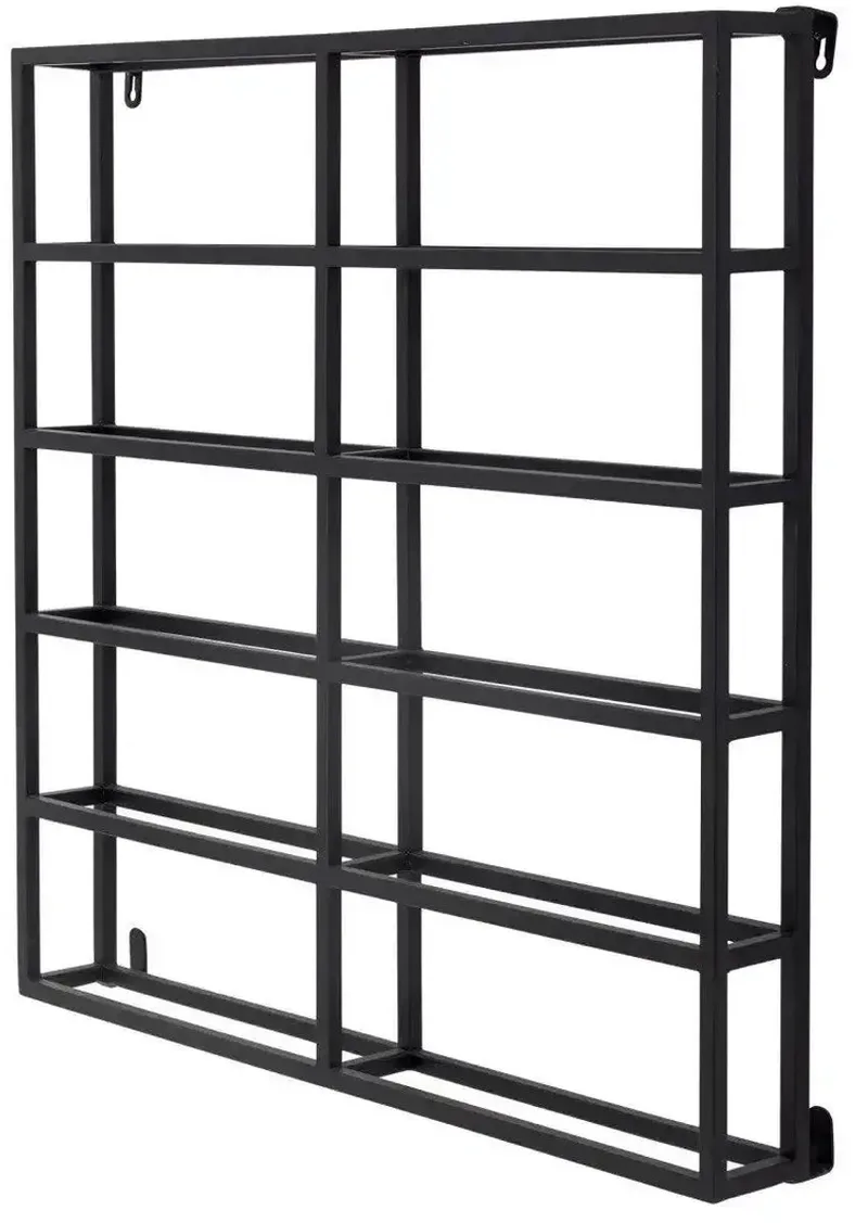 Magne muur wijnrek zwart von Bloomingville in [gid://shopify/Metaobject/303110226255] – Produktfoto