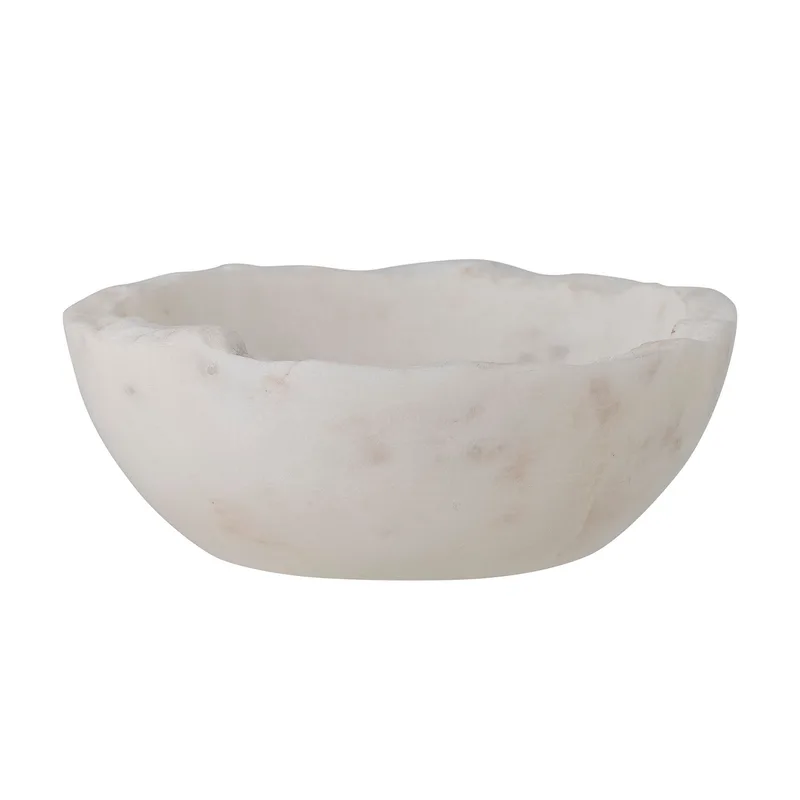Malta Schüssel, Weiß, Marmor, Home Decor de Bloomingville – photo du produit