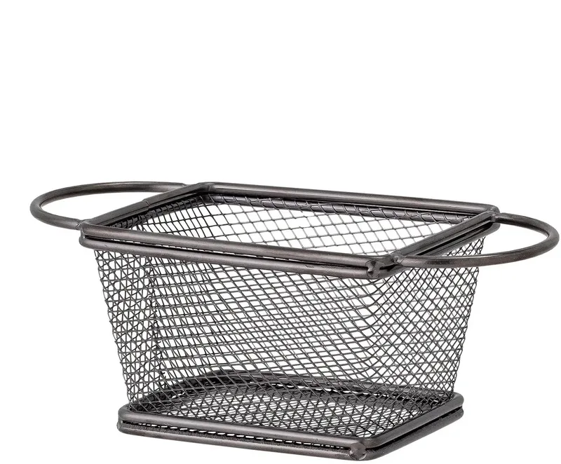 Mandje metaal zwart Enes von Bloomingville in [gid://shopify/Metaobject/303110226255] – Produktfoto