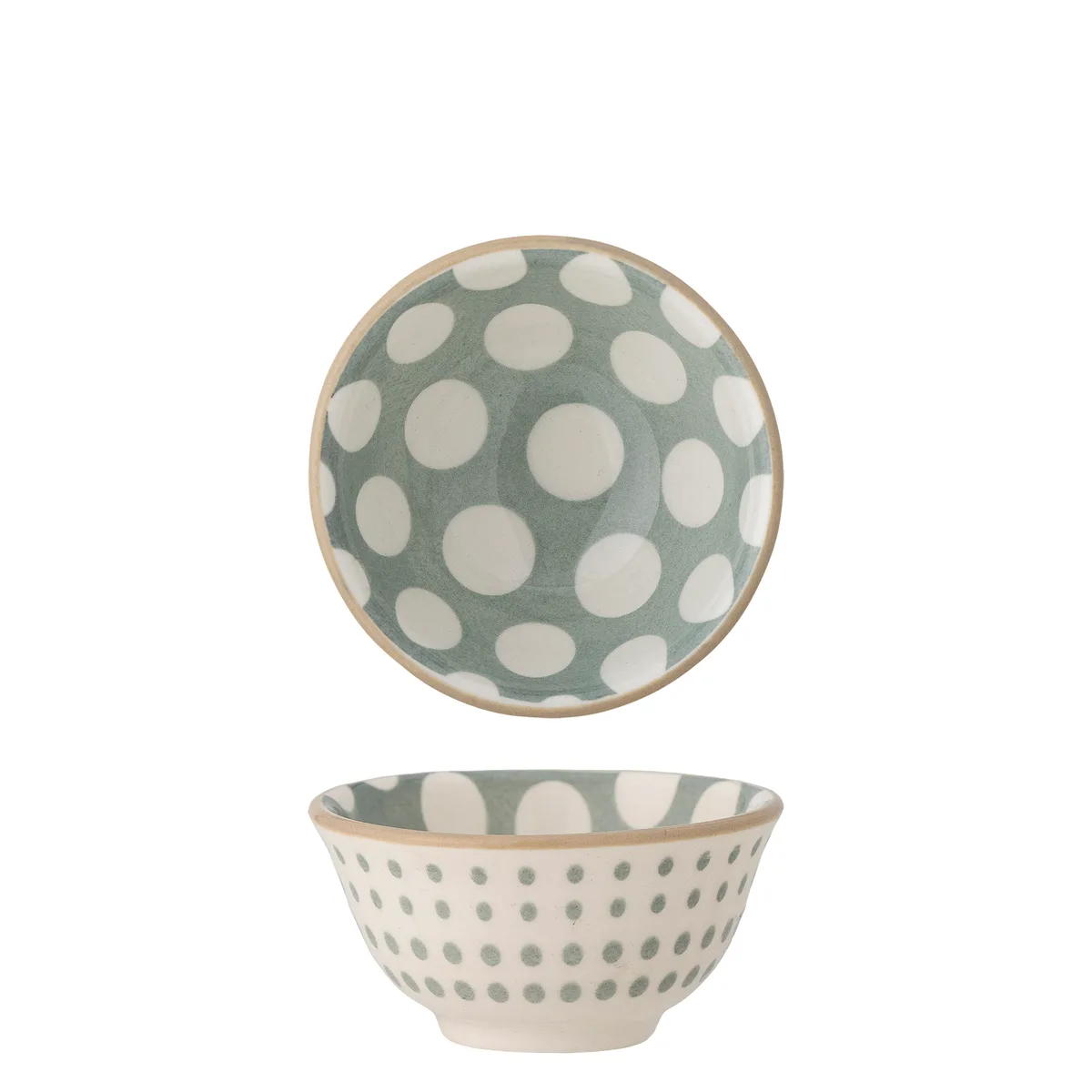 Maple Skål, Grøn, Stentøj, D6,5xH3 cm de Bloomingville – photo du produit