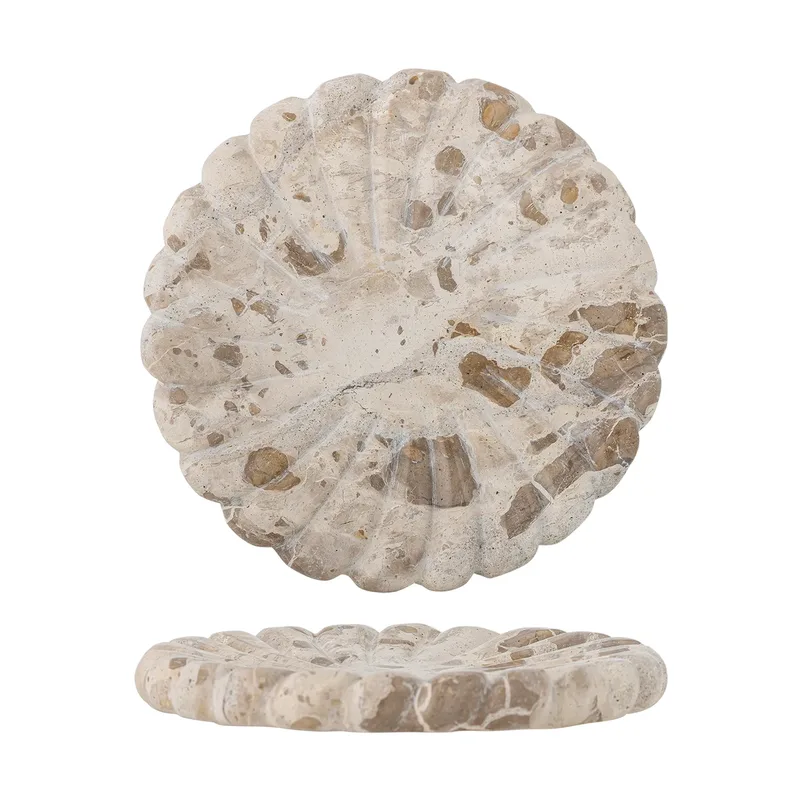 Marlie Tablett Marmor Ø22,5 cm Natur by Bloomingville – product photo