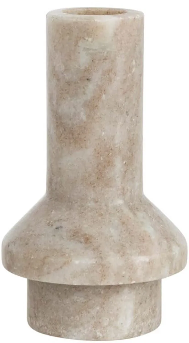marmeren kegelkaarshouder, beige, Hoogte: 10 cm van Bloomingville – productfoto