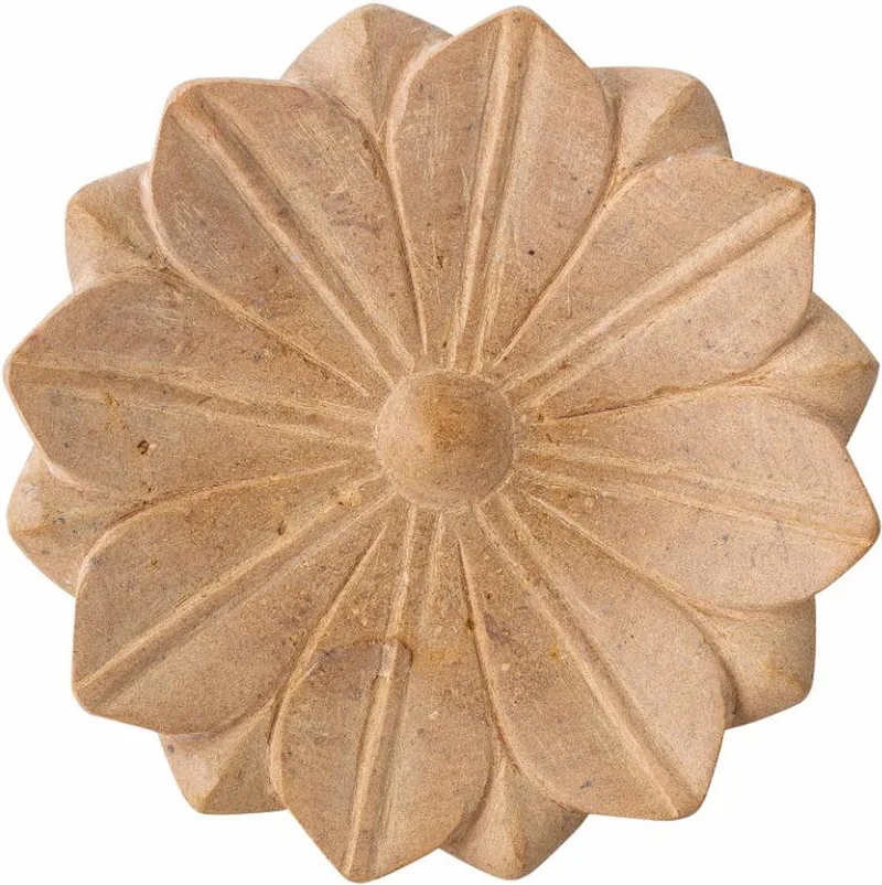 Marmeren schaal Evi - bloemvorm - 22 cm von Bloomingville in Natuur – Produktfoto