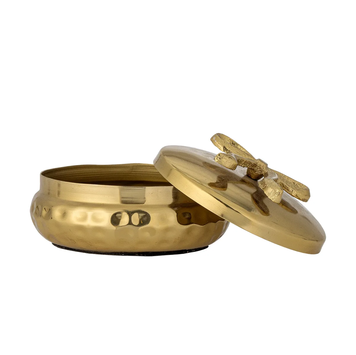 Meera Krukke m/låg, Guld, Metal, D10xH6 cm von Bloomingville – Produktfoto