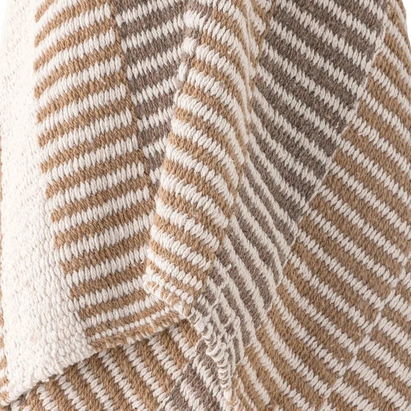 Memmo Plaid 130 x 160 cm by Bloomingville in Bruin – product photo