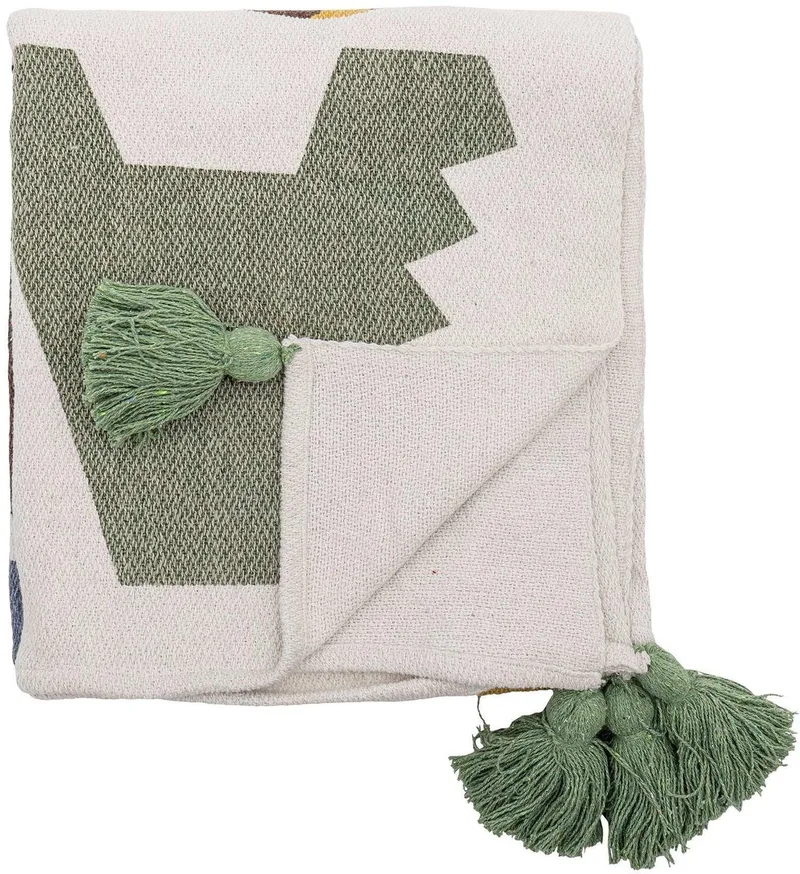 Memmo Plaid 130 x 160 cm by Bloomingville in Wit – product photo