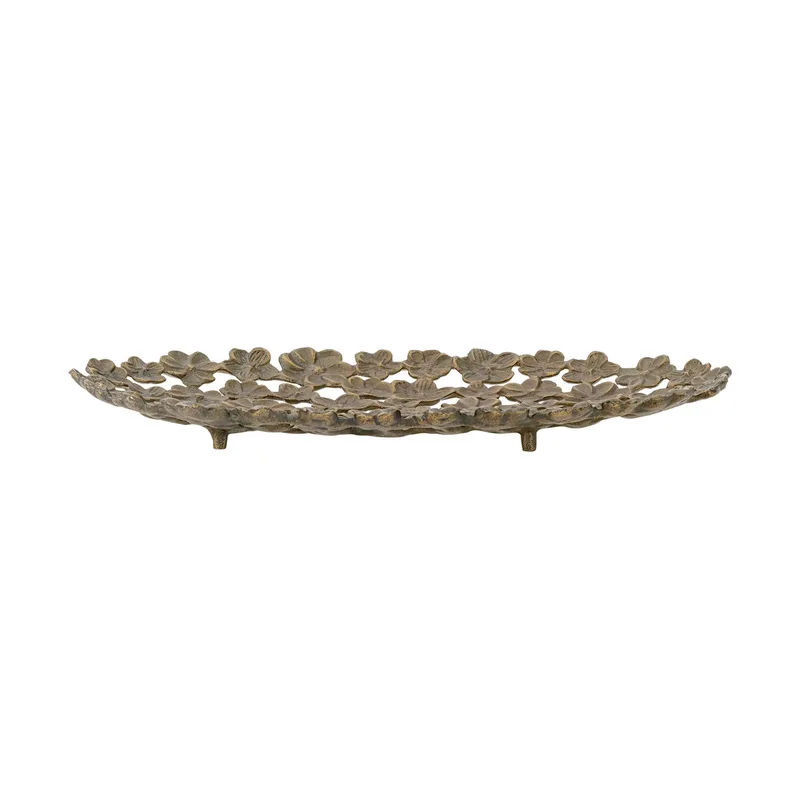 Micha Dekorationsschale 25x43,5 cm Gold fra Bloomingville – produktbillede