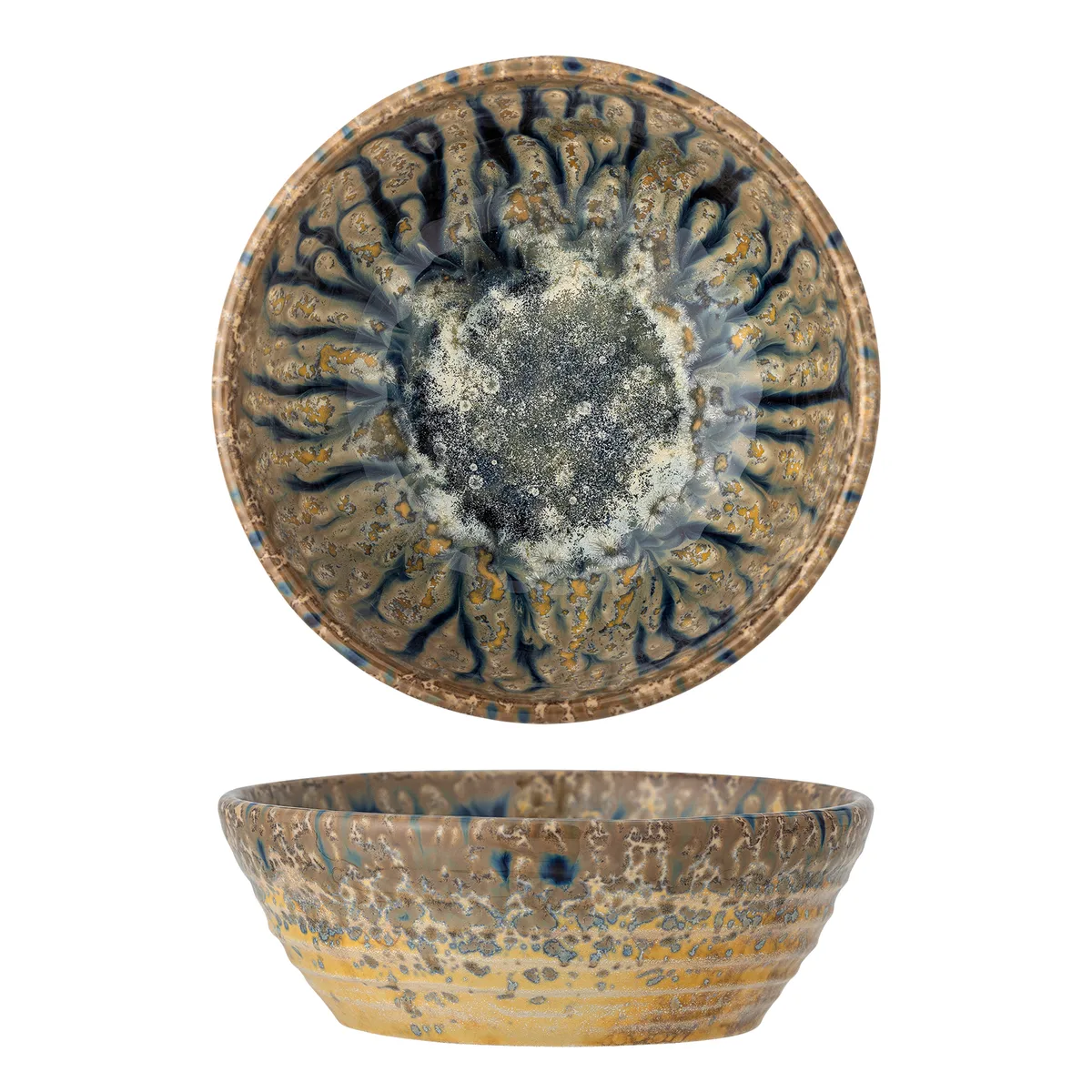 Milani Skål, Blå, Stentøj, D14,5xH5 cm de Bloomingville – photo du produit