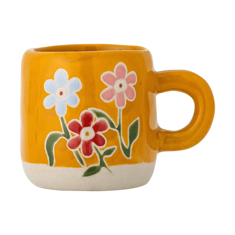 Millie Tasse 110 ml Gelb, Blumen by Bloomingville – product photo