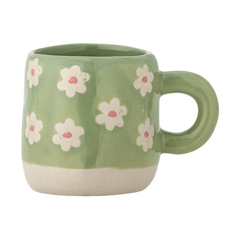 Millie Tasse 110 ml Grün, Blumen van Bloomingville – productfoto