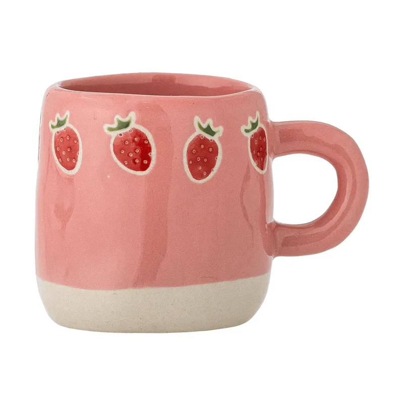 Millie Tasse 110 ml Rosa, Erdbeeren van Bloomingville – productfoto