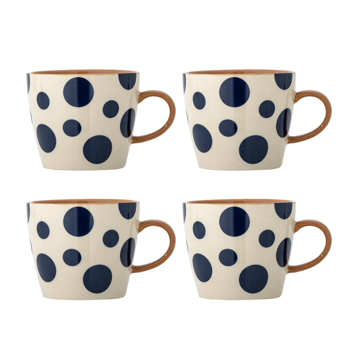 Miri Krus, Multifarvet, Stentøj, D9,5xH8 cm, Set of 4 de Bloomingville – photo du produit