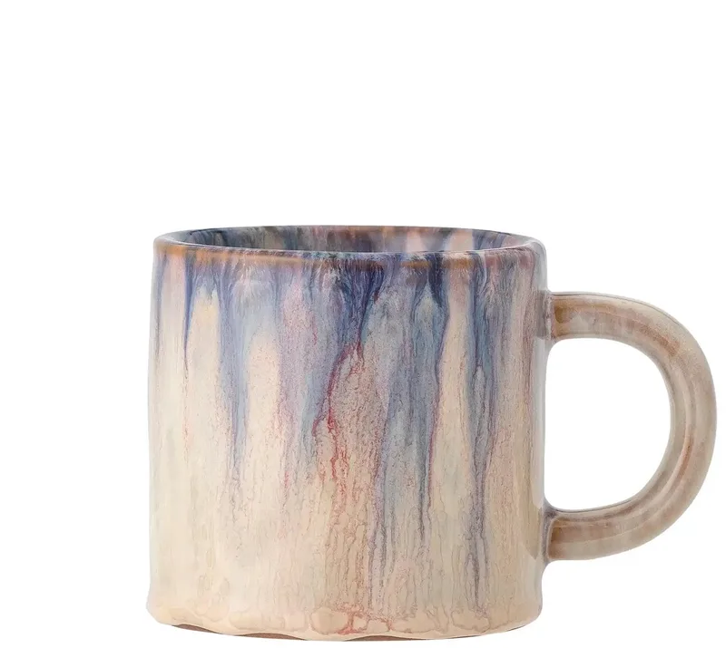 Mok aardewerk blauw Amalia 250ml van Bloomingville in [gid://shopify/Metaobject/303390916943,gid://shopify/Metaobject/297300001103] – productfoto