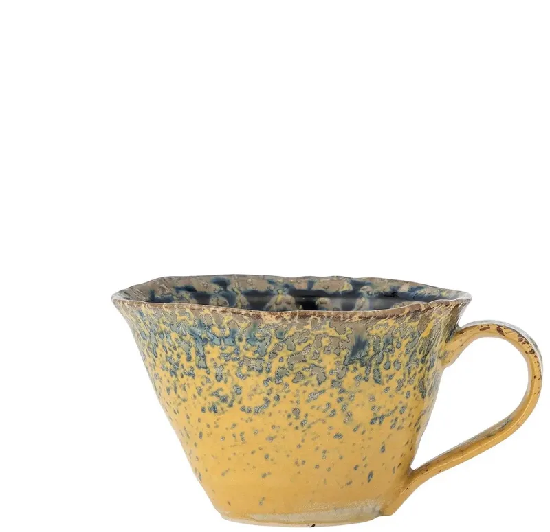 Mok aardewerk blauw Milani - 250ml by Bloomingville in Geel – product photo