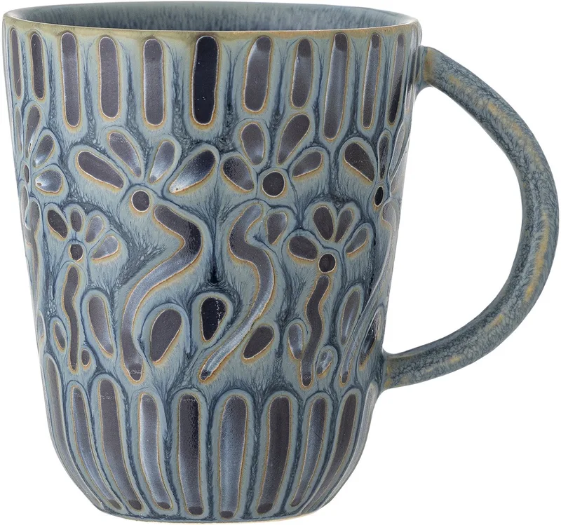 Mok aardewerk blauw Samsin by Bloomingville in [gid://shopify/Metaobject/303390916943] – product photo