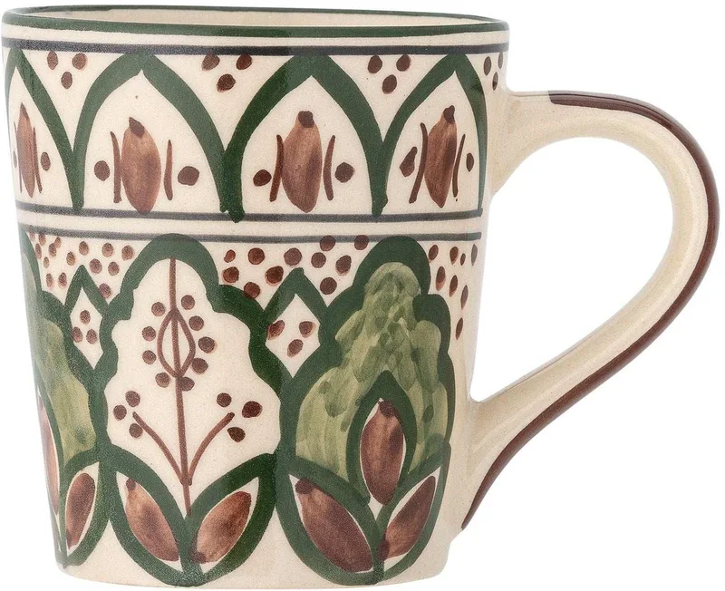 Mok aardewerk groen Karlie från Bloomingville i [gid://shopify/Metaobject/303100625231,gid://shopify/Metaobject/307232571727] – produktbild