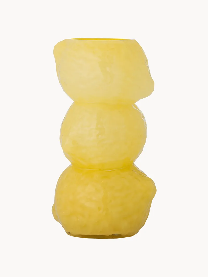 Mondgeblazen glazen vaas Limone, H 27 cm by Bloomingville – product photo