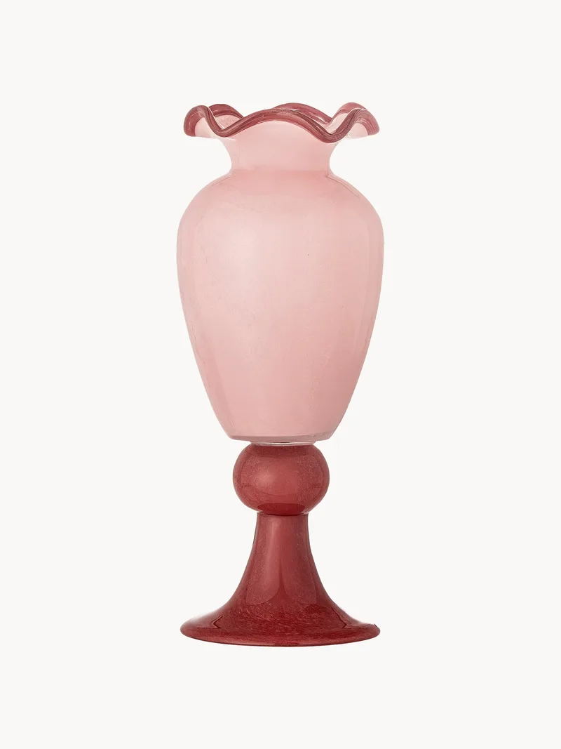 Mondgeblazen vaas Frills, H 34 cm van Bloomingville – productfoto