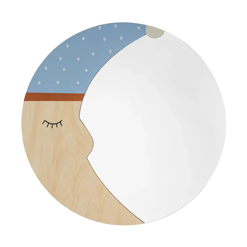Moony Spiegel Ø40 cm Nature moon fra Bloomingville – produktbillede