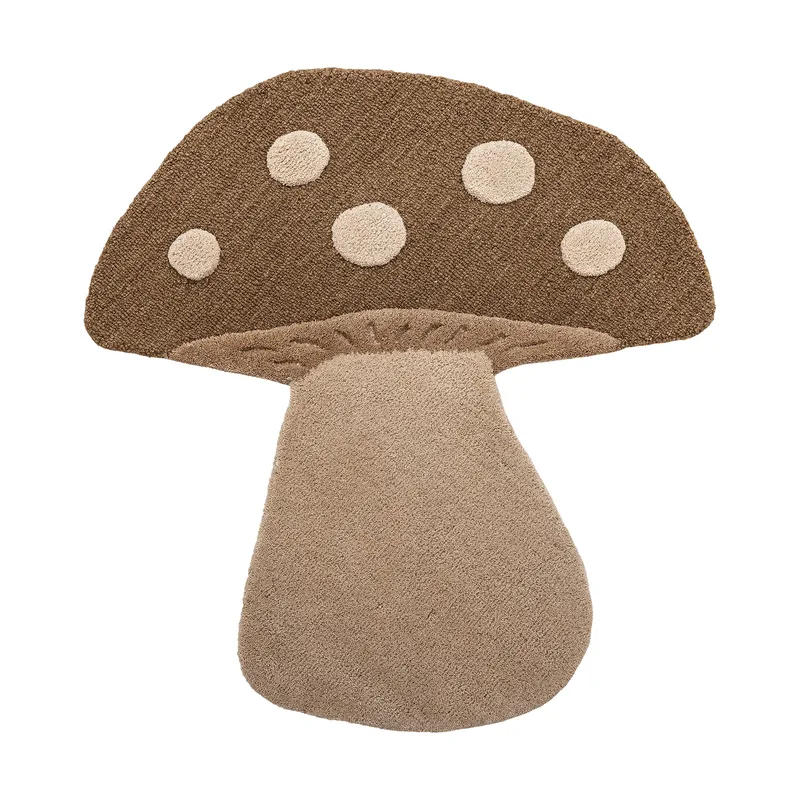Mushroom Teppich Braun, Wolle van Bloomingville – productfoto