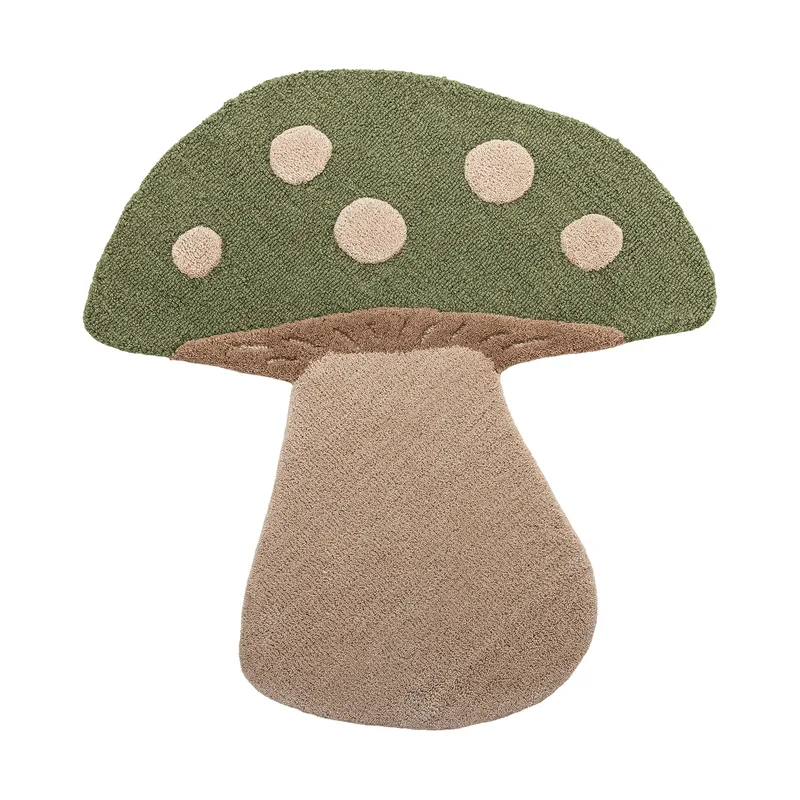 Vloerkleed Mushroom Paddenstoel Groen van Bloomingville – productfoto