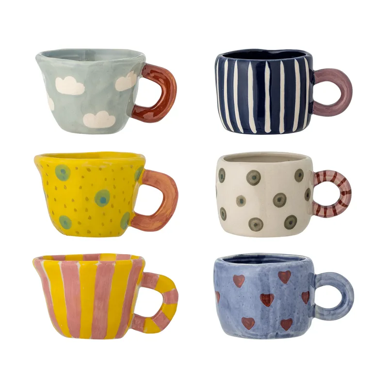 Nini Becher Multi, 6-teilig by Bloomingville – product photo