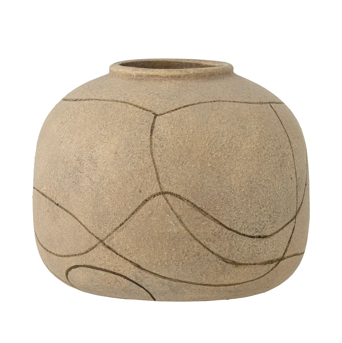 Niza Deko Vase, Natur, Terrakotta, D20xH16,5 cm van Bloomingville – productfoto