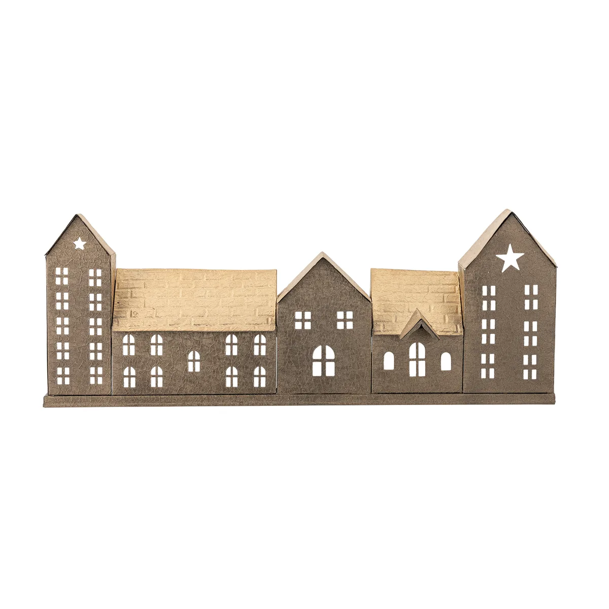 Noeli Fyrfadsstage, Guld, Metal, L52xH20xW6 cm de Bloomingville – photo du produit