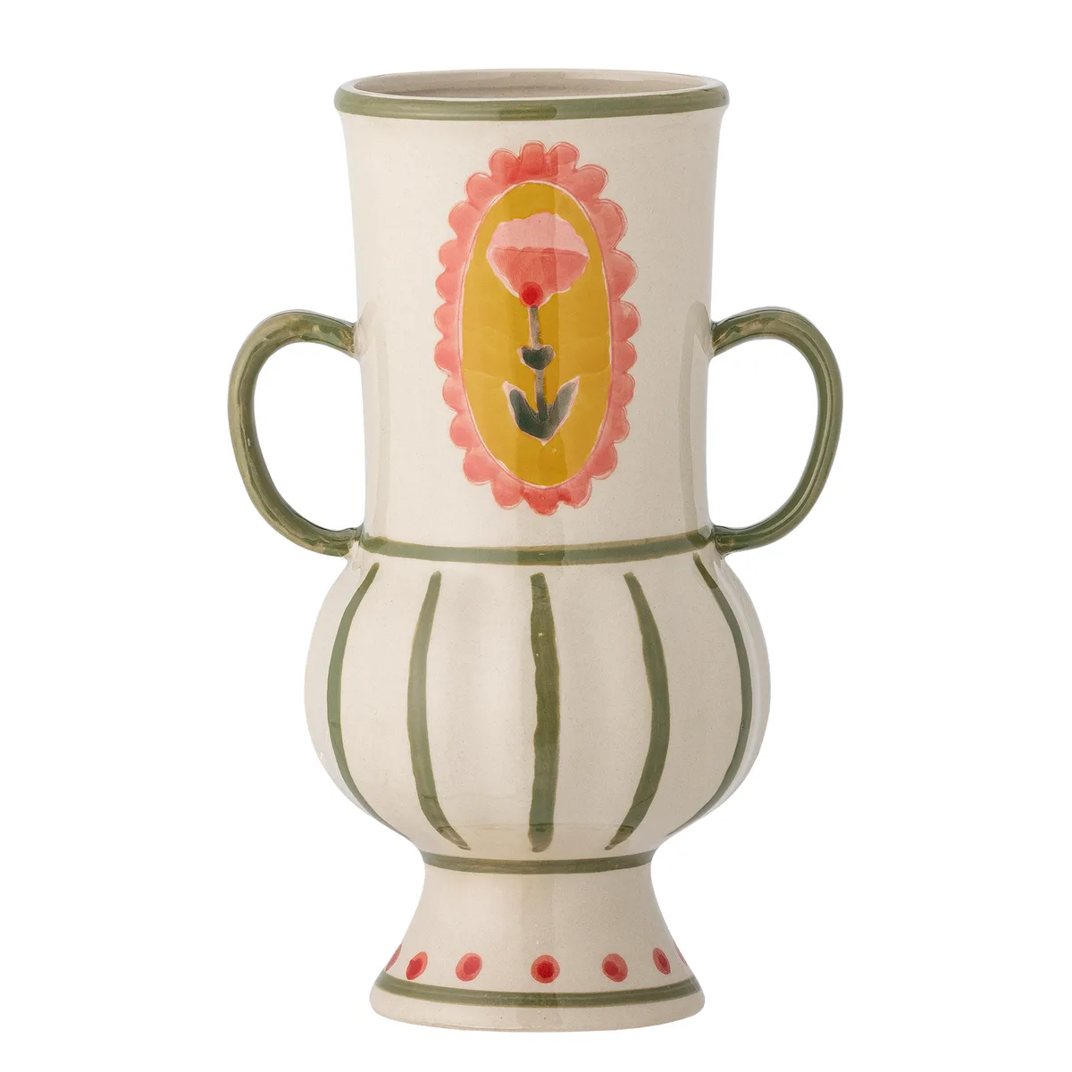 Odina Vase, Multifarvet, Stentøj, D9xH21xW14 cm de Bloomingville – photo du produit