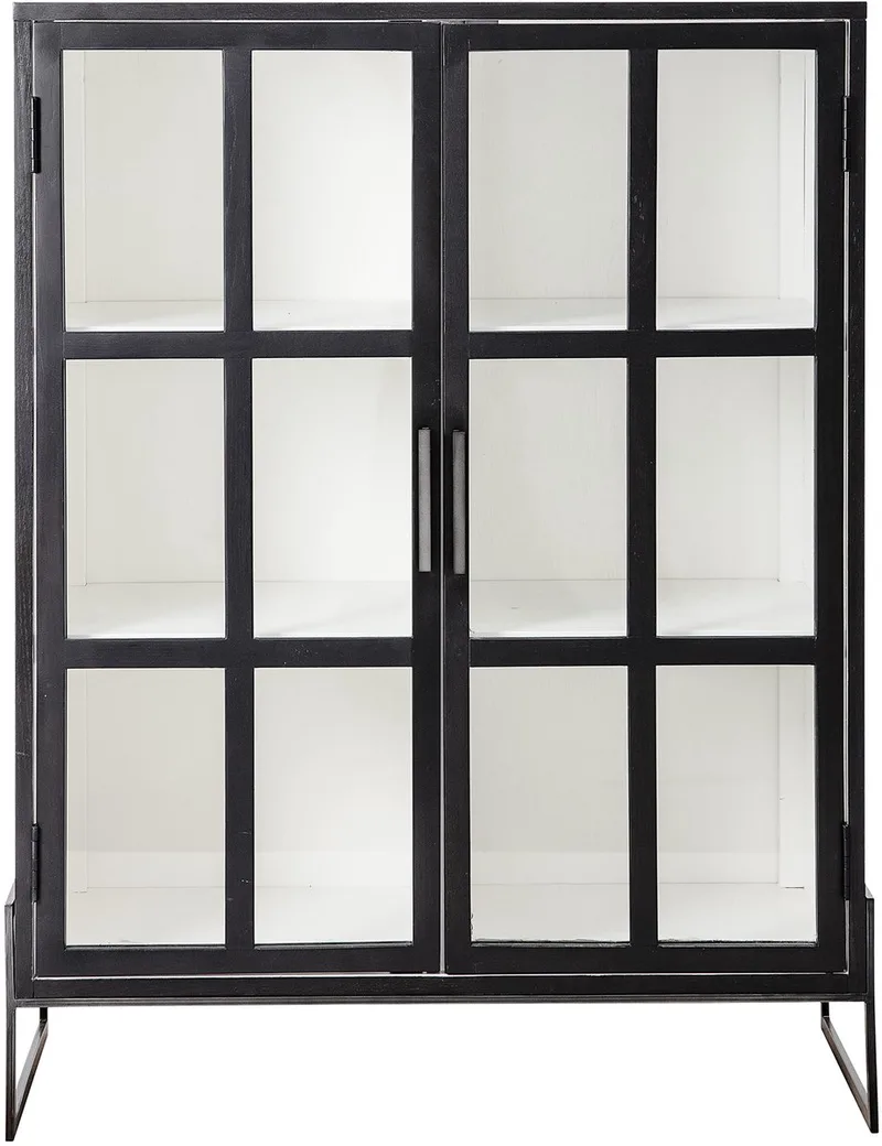 Opaal kast - Eiken van Bloomingville in Zwart – productfoto